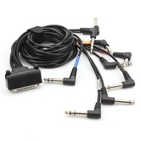 Câble audio professionnel personnalisé équilibré DB25 vers XLR ou Jack TRS 6,35 mm, faisceau audio 8 canaux, fil audio professionnel TRS 1/4 pouce