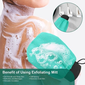 Colorato 150d Singolo Viscosa Guanto Morocco Rimuovere Pelle Morta Scrub Corpo esfoliante Guanto da Bagno per la Cura del Corpo - Product Image 4