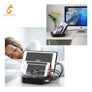 ABS PC 5-Port <strong>USB</strong> <strong>Charging</strong> Dock <strong>Station</strong> 30W Output with Fast <strong>Charging</strong> for Multi-Devices for Cell Phones and Microphones - Product Image 5
