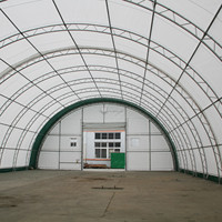 Tente de stockage industrielle moderne en acier robuste, enduite de peinture en poudre, résistante aux UV, coupe-vent, imperméable, grande, de 40 pieds