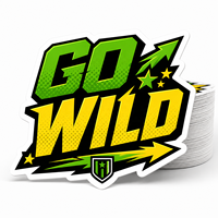 Autocollants découpés sur mesure à haute brillance, logo personnalisé, forme irrégulière, film protecteur, vinyle laminé
