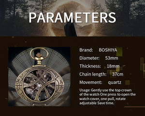 Montre de poche vintage Marvel Doctor <span class=keywords><strong>Strange</strong></span> Antique Retro Hollow Eye Agamotto Quartz en acier inoxydable avec chaîne de pull 3BAR étanche - Product Image 6