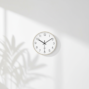 <span class=keywords><strong>Reloj</strong></span> de Pared Circular Creativo y Moderno, sin Perforaciones, de Cuarzo, con Patrón de Madera, Diseño Minimalista, Simple y Moderno, de Plástico - Product Image 4