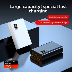 Batterie externe portable Xiaomi ultra-mince 20000 mAh haute capacité avec charge rapide PD 22,5 W, affichage numérique LED, en ABS - Product Image 3