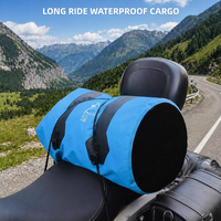 Sacoche de Selle Moto Imperméable Réfléchissante pour Siège Arrière, Sac Sec pour Longues Trajets en Extérieur, Fabriqué en Chine, Sans Fermeture