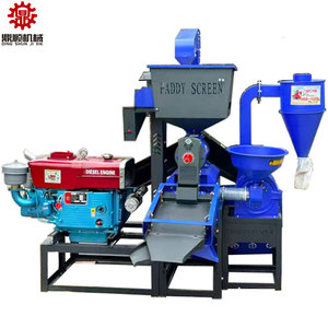 5-in-1 <strong>Grain</strong> Corn Feed Grinder and Rice Mill with <strong>Elevator</strong> Commercial Electric Rice Mill Vibration Screen to Remove Impurities - Product Image 2