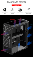 Nouveau ATX/Micro-ATX Gaming PC Gamer Desktop Gaming Computer Cases et Towers Gaming Case