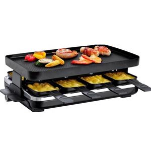 Grill BBQ 1200W Grill électrique carré <span class=keywords><strong>Raclette</strong></span> pour 6 personnes avec revêtement en fonte/pierre avec GS/CE/ROH/LFGB/SASO ATC-RG046 - Product Image 1