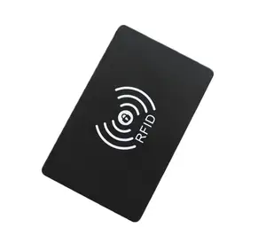 Tarjeta de PVC NFC RFID, acabado brillante de plástico, tarjeta inteligente de membresía de negocios VIP plateada, diseño personalizado