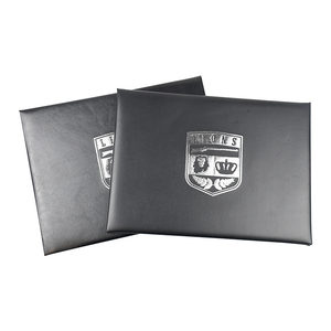 Vente chaude argent estampage noir diplôme couverture récompense dossier fichier certificat titulaire - Product Image 1
