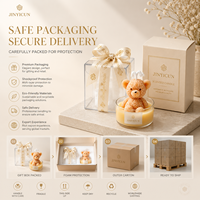 Vela Aromática de Oso de Peluche Personalizada, Linda Vela de Cera de Soja con Forma de Animal, Regalo Decorativo para Decoración del Hogar, Boutique, Venta al por Menor, OEM, Marca Privada