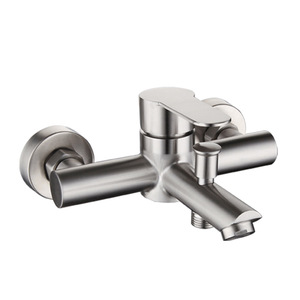 Grifo de Ducha de Tres Vías de Acero Inoxidable 304, Válvula Mezcladora de Agua Fría y Caliente Montada en la Pared, Cabezal de Ducha para Bañera XMS 7002 - Product Image 4