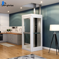 Ascenseur domestique sans gaine, ascenseur de maison en verre, petit ascenseur extérieur, ascenseur résidentiel intérieur pour 2 personnes pour maison