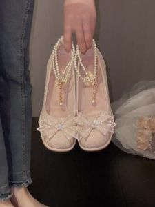 Zapatos de Novia de Cuero con Suela Suave Premium, Estilo Mocasín, Tendencia de Moda 2026, Verano Otoño, Estilo Francés Mary Jane, Tacón Cuadrado Casual - Product Image 5