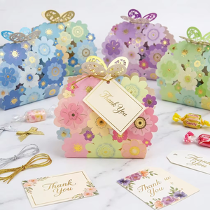 Caja <span class=keywords><strong>de</strong></span> dulces <span class=keywords><strong>de</strong></span> boda <span class=keywords><strong>de</strong></span> flores huecas YZ, embalaje cuadrado creativo reciclable en caja <span class=keywords><strong>de</strong></span> papel <span class=keywords><strong>de</strong></span> embalaje <span class=keywords><strong>de</strong></span> cartón - Product Image 6