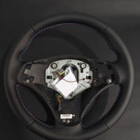 Volant de direction en cuir de style sport automobile pour BMW E90 E92 E93 E71 E82, compatible avec les modèles M3 M4 X6 X5 M2 X3, carbone