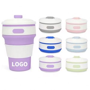 Modern Simple Silicone Folding Coffee <b>Cups</b> Anti-Drop Design Factory Wholesale for Holding Boiling Water Outdoor <b>Tea</b> <b>Cups</b> <b>Saucers</b> - Product Image 1