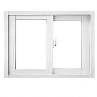 Fenêtres coulissantes horizontales de style postmoderne, écran de remplacement pour la maison, cadre en aluminium, taille/couleur personnalisable, ventilation
