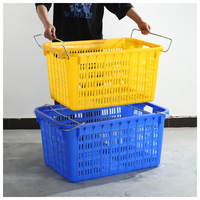 Panier de retournement empilable en plastique PP/HDPE pour légumes et fruits Caisses mobiles en maille Récipients en plastique
