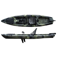 Pédale De pêche simple Kayak De Mer, vente en gros, siège unique en plastique canoë Kayak Kajak pédale Kayakdrove, 12.5