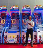 Machine de jeu d'arcade de football américain pour enfants, fonctionnant avec un accepteur de pièces, avec matériau acrylique pour les centres de jeux