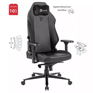 كرسي مريح مريح بمسند رأس مغناطيسي قابل للتعديل بارتفاع إطار معدني مخصص كرسي ألعاب قابل للتعديل XL