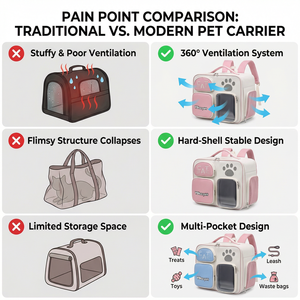 Özel baskılı Logo evcil hayvan sırt çantası moda kedi ve köpek çekiş halat taşıma özelliği ile katlanabilir omuz Crossbody çanta - Product Image 4