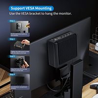 Dispositivo de Firewall CWWK N150, Mini PC Nueva con 4 Puertos I226-V 2.5GbE LAN, DDR5, SSD, 2xHD+DP+Type-C, F2 OPNsense, Micro PC Sin Ventilador