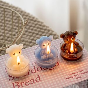 Ensemble cadeau de bougies parfumées en forme d'ours en peluche, bougies en cire de soja pour l'aromathérapie, pour les amis, les anniversaires, les mariages, la décoration de la maison - Product Image 3