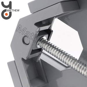 Serre-joints à angle droit 90 degrés avec mâchoires pivotantes réglables en alliage d'aluminium pour le travail du bois, la soudure et le <span class=keywords><strong>bricolage</strong></span> - Product Image 4