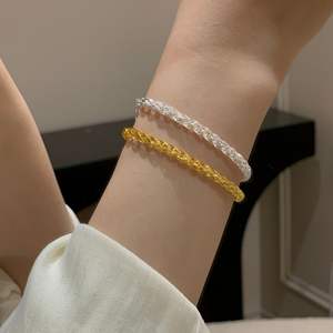 S925 शुद्ध चांदी कोरियन संस्करण फोनिक्स टेल जापानी कोरियन इन तूफान ने चांदी के गहने महिलाओं के ब्रेसलेट थोक - Product Image 4