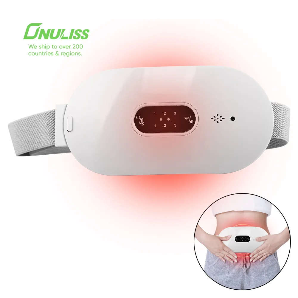 Almohadilla de calefacción Menstrual, cinturón envolvente para aliviar el dolor, almohadillas térmicas con USB para los calambres menstruales