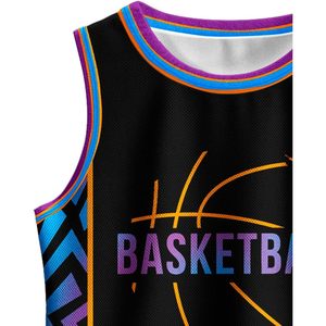 Ensemble de maillots de basket-ball pour enfants, sans manches, en mesh, unisexe, uniforme de sport pour jeunes, respirant, design sublimé - Product Image 6