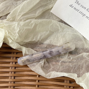 Liwu กิ๊บติดผมทำมืออะซิเตทน่ารักเป็นมิตรกับสิ่งแวดล้อมสไตล์เกาหลีดีไซน์เรียบง่ายป้ายทองหรูหรางานปาร์ตี้สีทึบ - Product Image 6