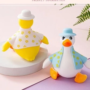 Cartoon Kawaii Dressed Duck Squishy <b>Toy</b> Cute Duck Squeeze <b>Toy</b> Stress Relief Fidget <b>Toy</b> <b>for</b> Kids <b>Adults</b> - Product Image 5