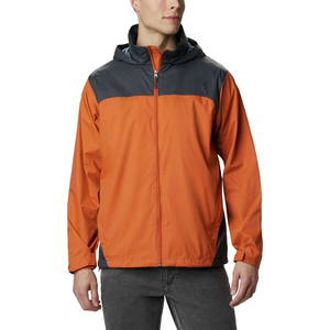Personalizado de los hombres cortavientos Zip Nylon Poliéster impermeable Forro de malla Chaquetas cortavientos transpirable - Product Image 1