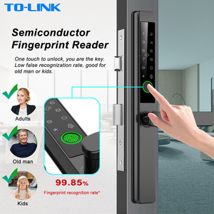 Serrure de porte coulissante intelligente en aluminium, étanche IP65, avec code numérique électrique Wifi Tuya, Bluetooth et empreinte digitale Ttlock - Product Image 4