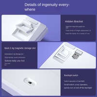 Teclado Mecánico Inalámbrico Personalizable Programable con Retroiluminación RGB de Tamaño Completo S100 Transfronterizo, Conexión USB Real de Triple Modo