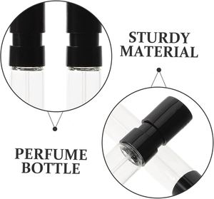 Mini Travel Perfume Atomizer 1ml 1.5ml 2ml 2.5ml Glass Perfume Sample Vials Bottle Oil Perfume Tester <b>Screen</b> Printing <b>Reed</b> - Product Image 4