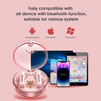 Oreillettes sans fil 2022 T301, nouveau Design, écouteurs intra-auriculaires transparents en cristal, rose pour filles, TWS, fabricant chinois, Offre Spéciale