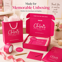 Boîtes cadeaux en papier rose vif personnalisées, cartons en carton ondulé résistant, boîtes d'expédition pour cosmétiques, boîtes d'expédition pour vêtements