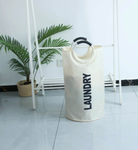 Cesto de Ropa Plegable de Lona, Ligero, Ecológico y Duradero, de 90L, para el Hogar, Hotel, Ropa, Baño, Zapatos, Bolsa de Almacenamiento - Product Image 3