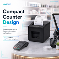 NORGEE Printer Thermal Struk POS Restoran Kecepatan Tinggi 80mm Ramah Lingkungan Stok Baru
