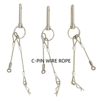Câble en acier de sécurité personnalisé avec cosses embouties à oeillet pour suspension de plafond
