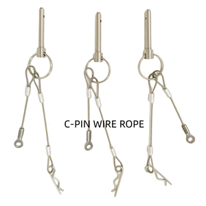 Cable de eslinga de cuerda de alambre de acero de seguridad personalizado con terminales de extremo estampado, lámpara colgante con ojal, cable de suspensión de techo - Product Image 3