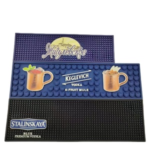 Tapis de barre en caoutchouc de prix d'usine chaud, tapis de rail d'égouttement de barre de PVC de bière en caoutchouc, tapis antidérapant avec le tapis de barre de logo personnalisé de conception libre - Product Image 5