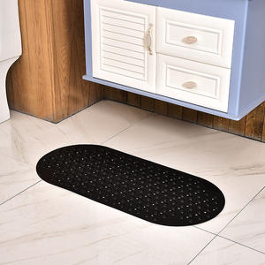Tapis de bain carré en PVC imperméable et anti-chute avec ventouses, fabriqué à la machine, écologique, pour la maison et l'hôtellerie - Product Image 4