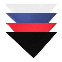 En gros Sublimation Imprimé Solide Couleur Triangle Pet Bandana Logo Personnalisé Chat Chien Écharpe Bandana Pour Petits Et Grands Chiens