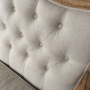 फ्रेंच प्राचीन ओक ठोस लकड़ी के फ्रेम के साथ 2 सीट सोफे कमरे में रहने वाले फर्नीचर सोफे - Product Image 6