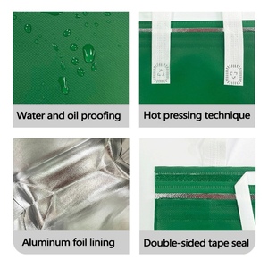 Bolsa Térmica de Alumínio Durável, Isolante Térmico, Impermeável, Proteção Ambiental, Bolsa de Distribuição de Alimentos, Pode Ser Personalizada na Cor - Product Image 3